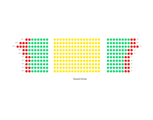 His Majesty’s Theatre Grand Circle Seating Plan