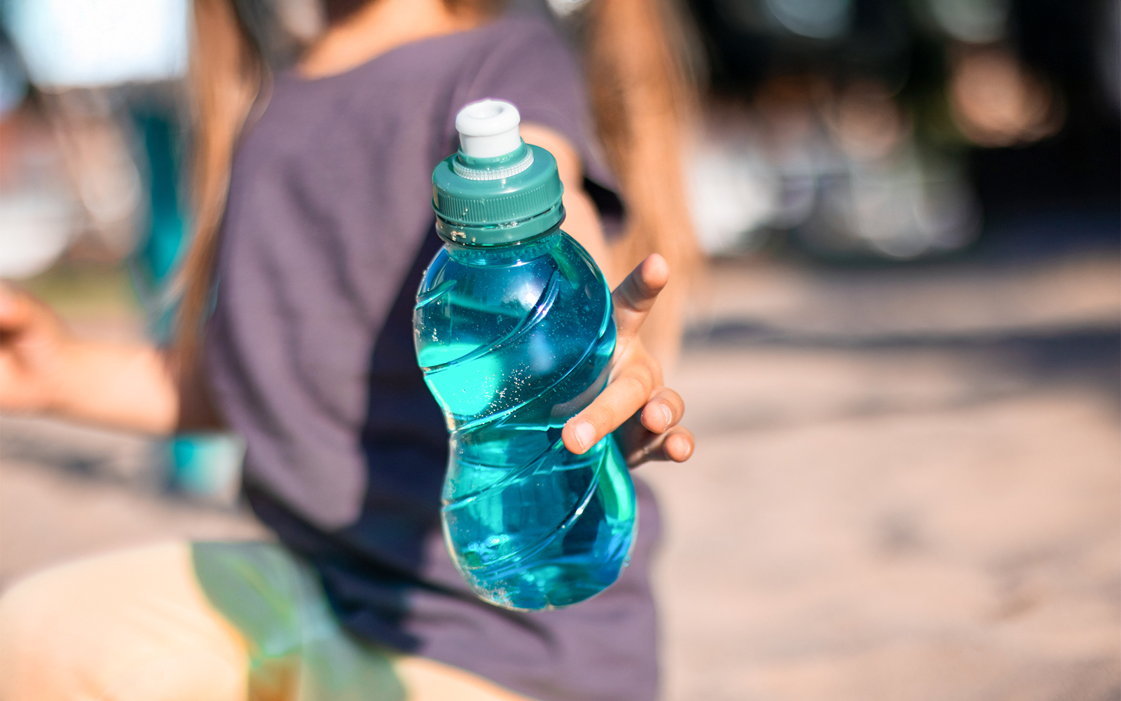 Electrolyte drink bottle