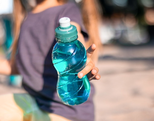 Electrolyte drink bottle