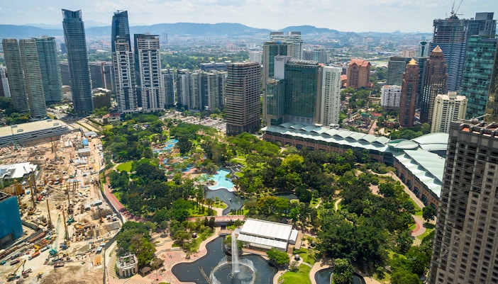 view from petronas twin towers kuala lumpur