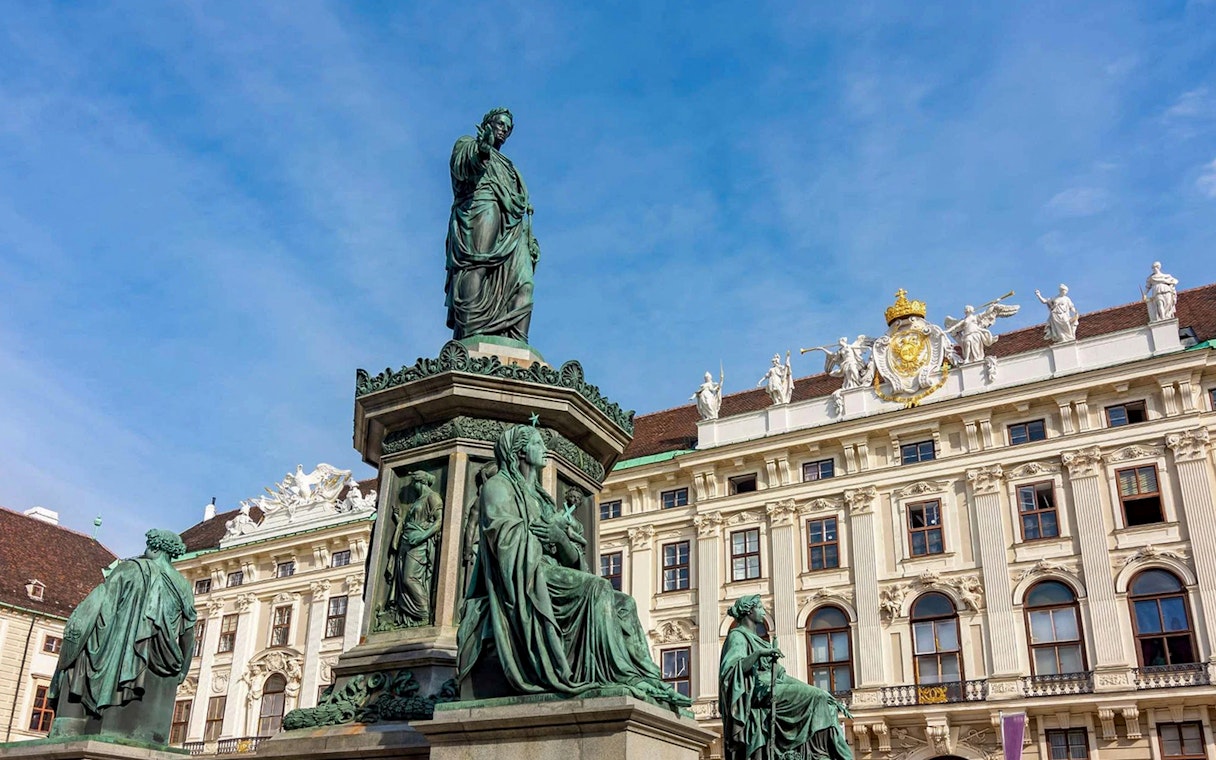 Monument of Emperor Francis I in Hofburg Palace courtyard, Vienna.