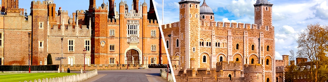 Combo: Biglietti per il Palazzo e i Giardini di Hampton Court + Biglietti per la Torre di Londra con accesso ai Gioielli della Corona