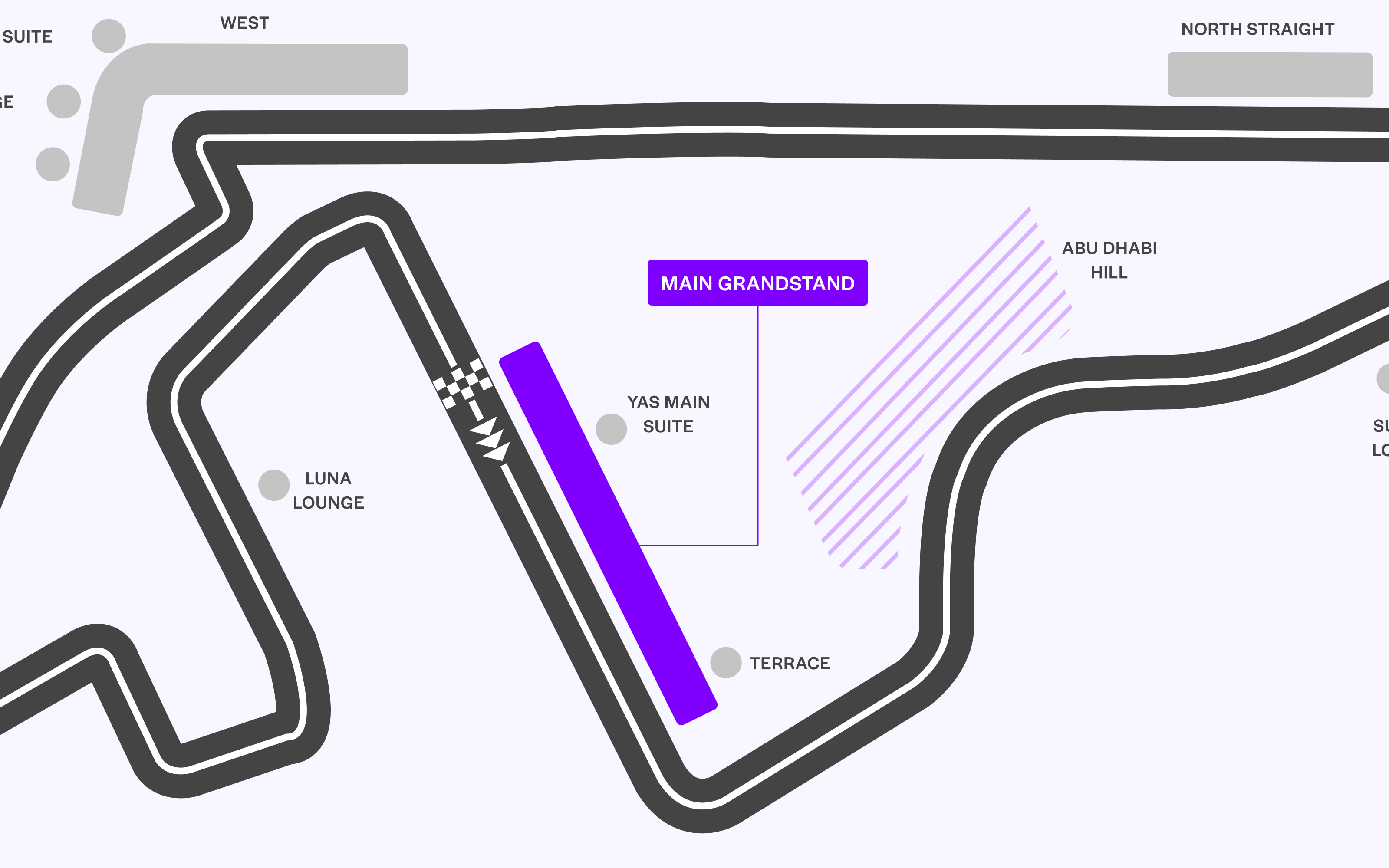 Formule 1 Abu Dhabi Grand Prix Plattegrond