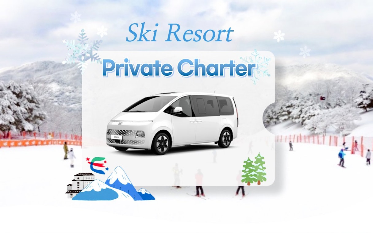Private shuttle transfer from Vivaldi Park Ski Resort with snowy mountain backdrop.