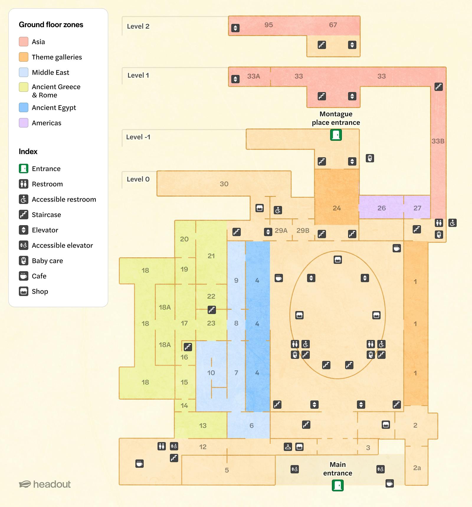 British Museum (map) Ground floor