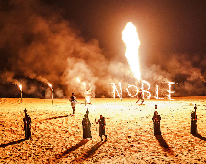 Instagram-Favorite: Noble Camp Desert Safari with Gourmet Dinner & Live Entertainment