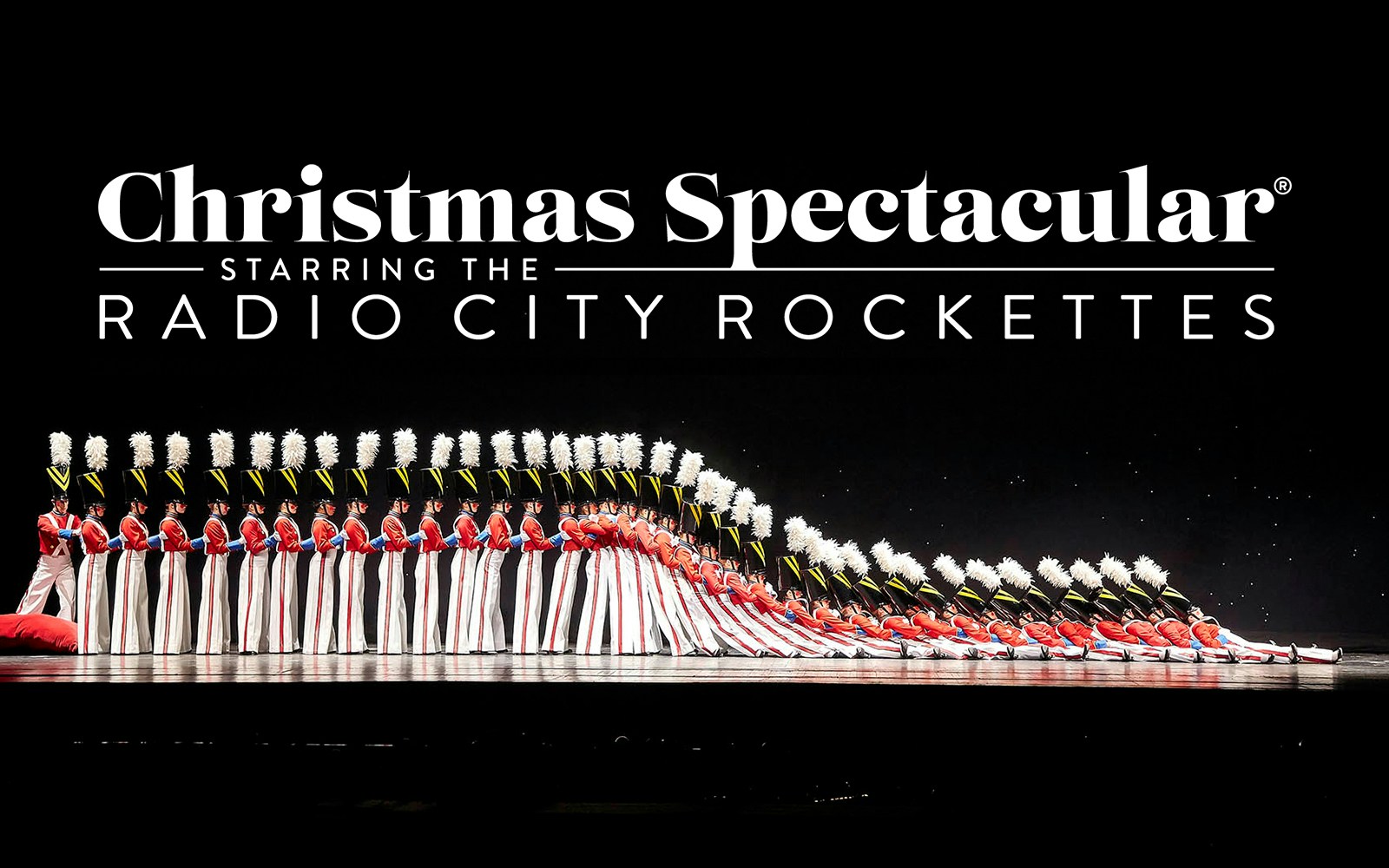 Radio City Rockettes performing in Christmas Spectacular show.