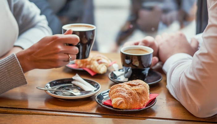 Coffee and Croissant for breakfast