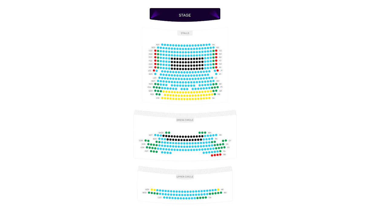 Criterion Theatre Seating Plan