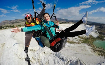 pamukkale: tandem paragliding over hierapolis and pamukkale travertines-1