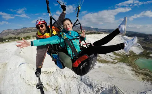 pamukkale: parapente em dupla sobre hierápolis e as travertinas de pamukkale-1