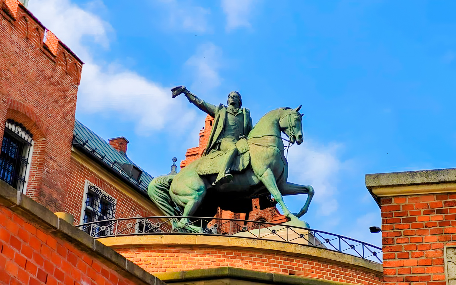 Tadeusz Kościuszko Monument at Wawel Castle, Kraków, Poland.