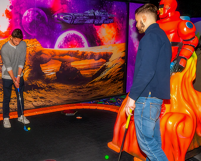 American Dream: Blacklight Mini Golf Entry Tickets