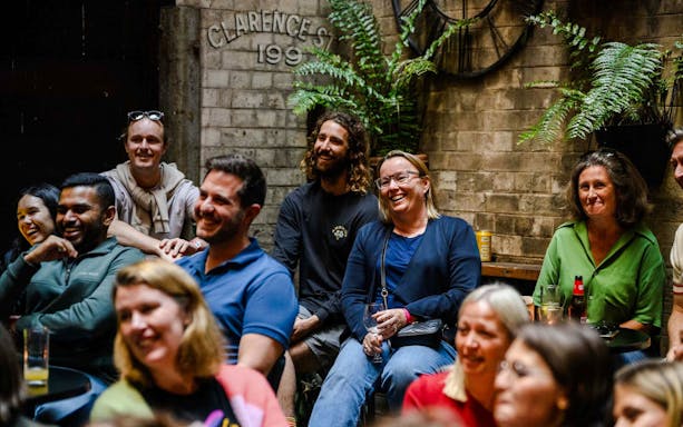 Audience enjoying a performance at Sydney Comedy Festival.