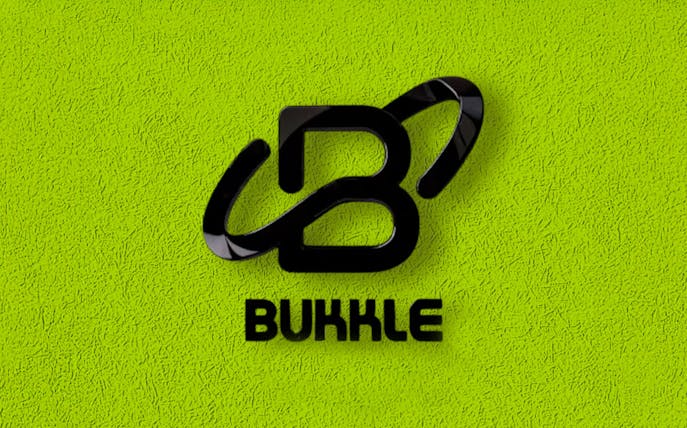 Bukkle logo on a textured green background for Eden on Saturdays event.