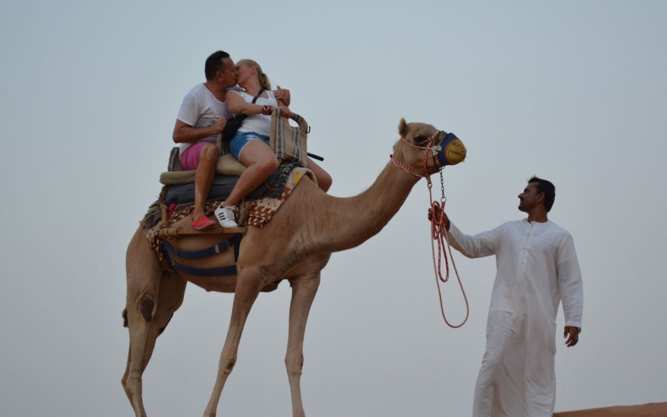 ras al khaimah: begeleide kamelentocht bij het bedouin oasis camp, inclusief vervoer en welkomsttraktaties-2