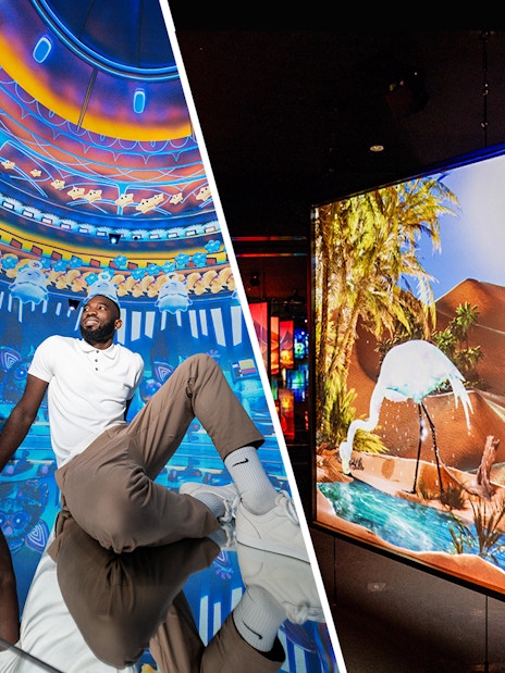 House of Hype immersive experience and ARTE MUSEUM Dubai digital art display.