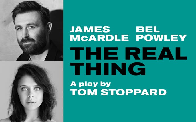 James McArdle and Bel Powley in "The Real Thing" by Tom Stoppard.