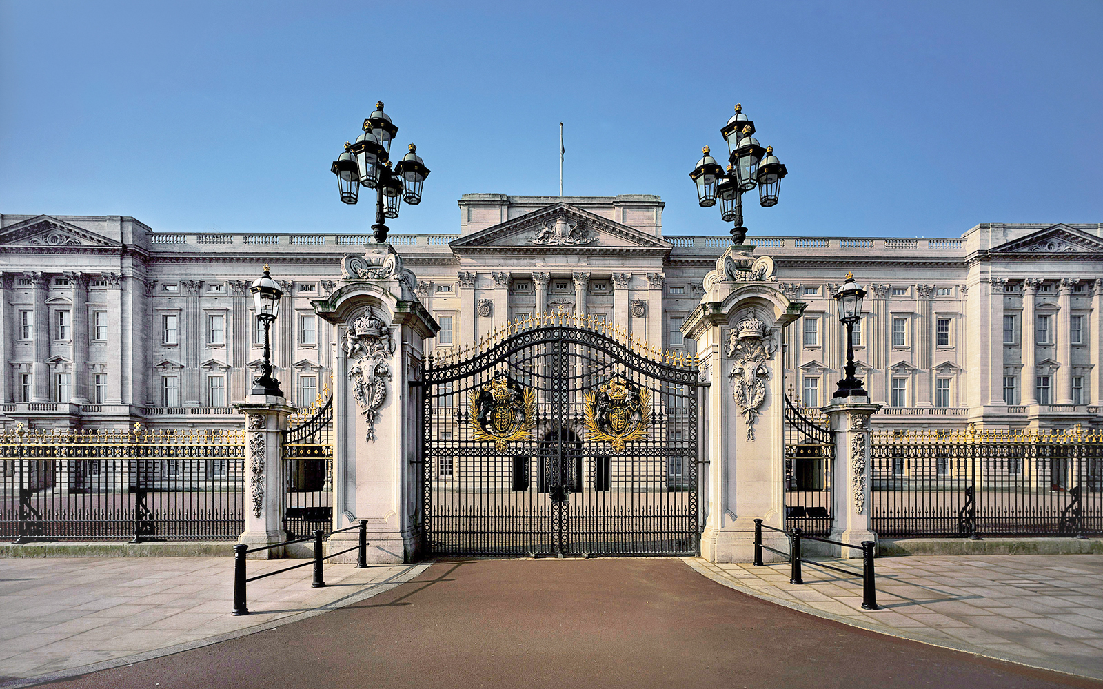 Buckingham Palace gates in London, part of Changing of the Guards tour.