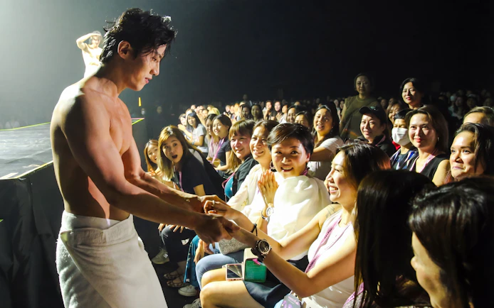 Audience interaction during Wild Wild Show in Korea.