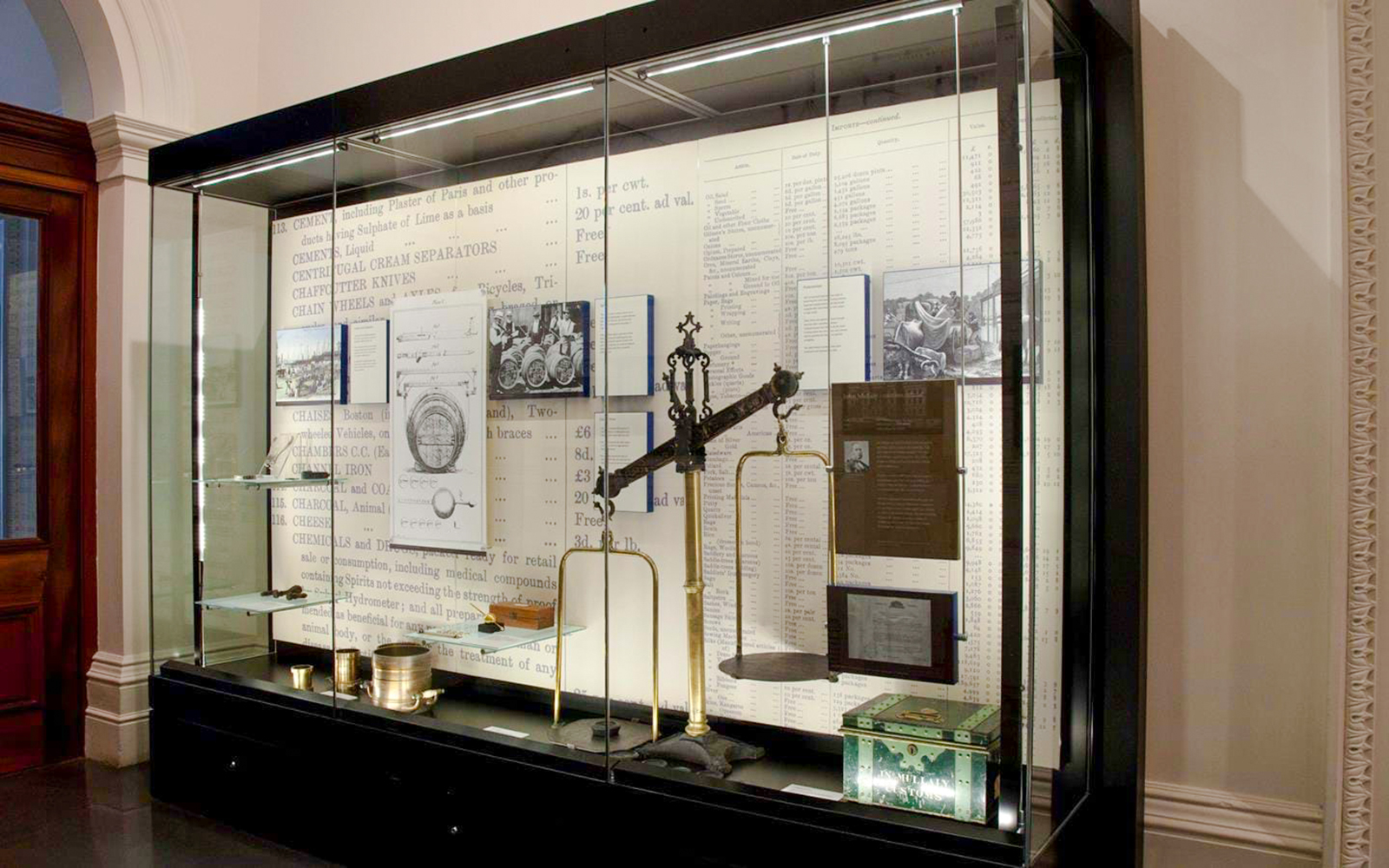 Customs artifacts display at Immigration Museum guided highlights tour.