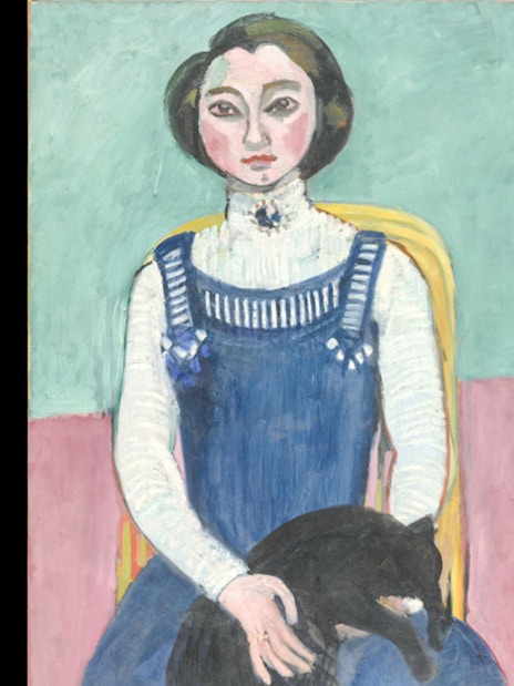 Portrait of a woman with a cat, Museum of Modern Art, Paris, France.