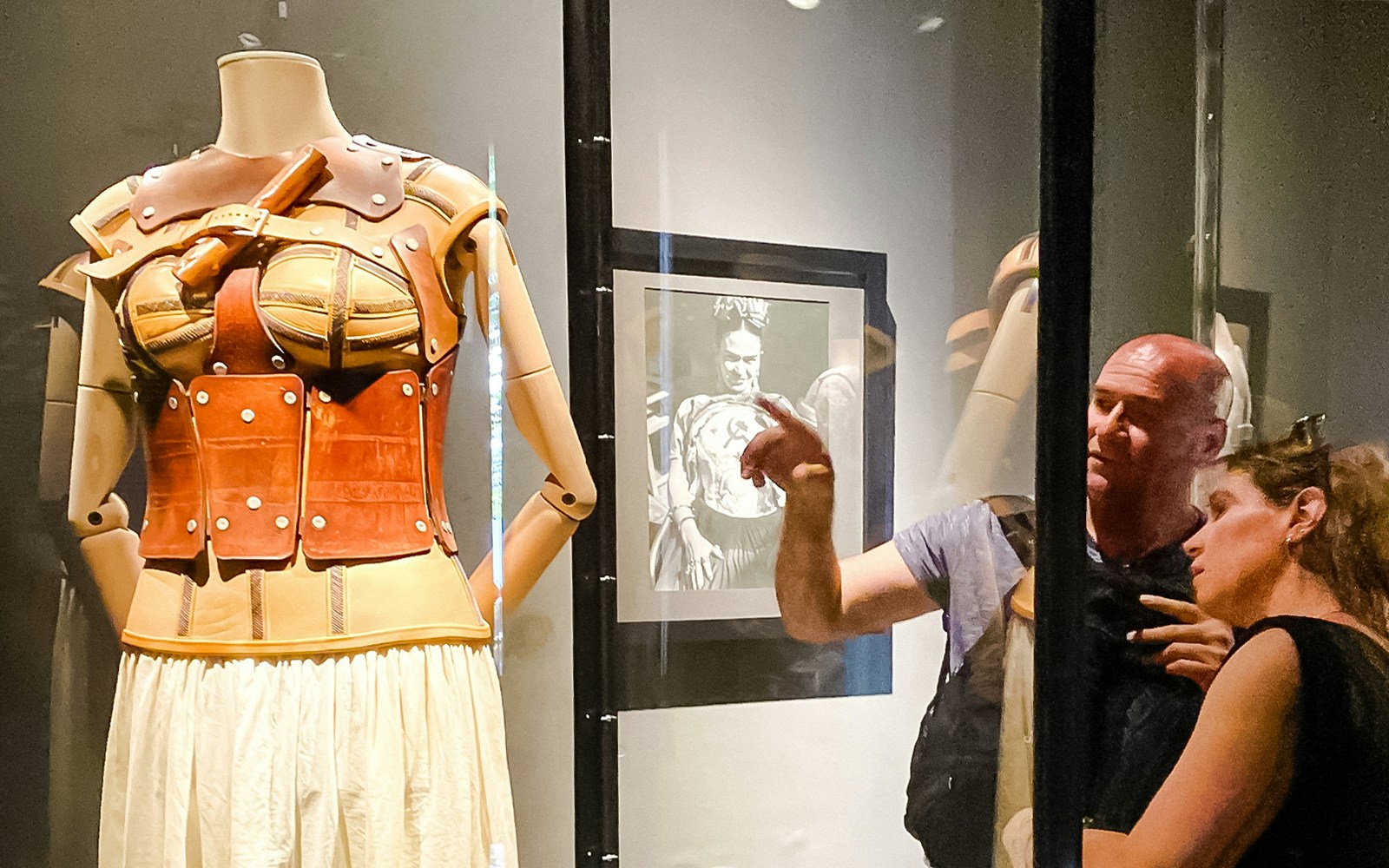 Frida Kahlo Museum entrance with vibrant blue walls, Coyoacán, Mexico City.