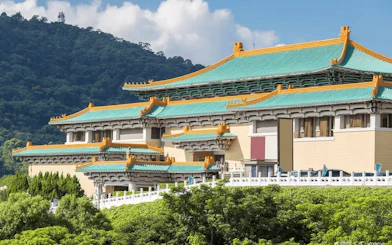 National Palace Museum in Taipei with traditional Chinese architecture.