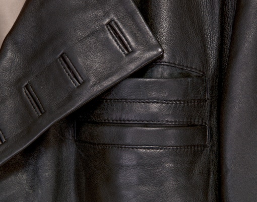 Ludwik Piernicki's shot through jacket at European Solidarity Center Gdansk