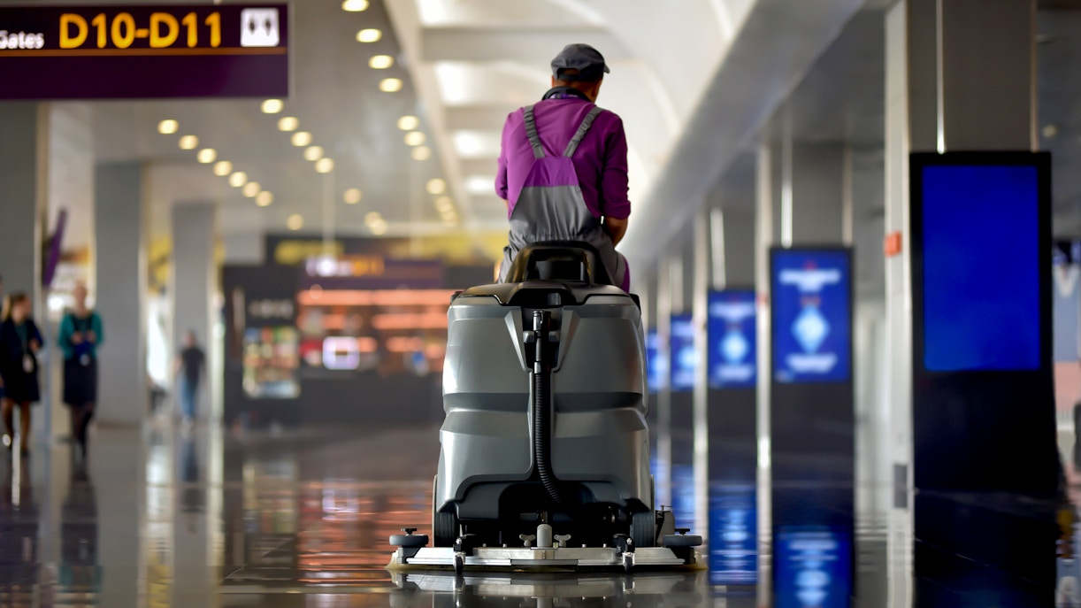 hygiene machine at Munich airport