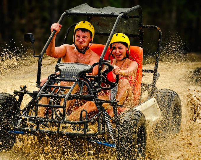 From Side, Belek, Alanya: Rafting & Buggy Safari & Zipline with Lunch & Hotel Transfers