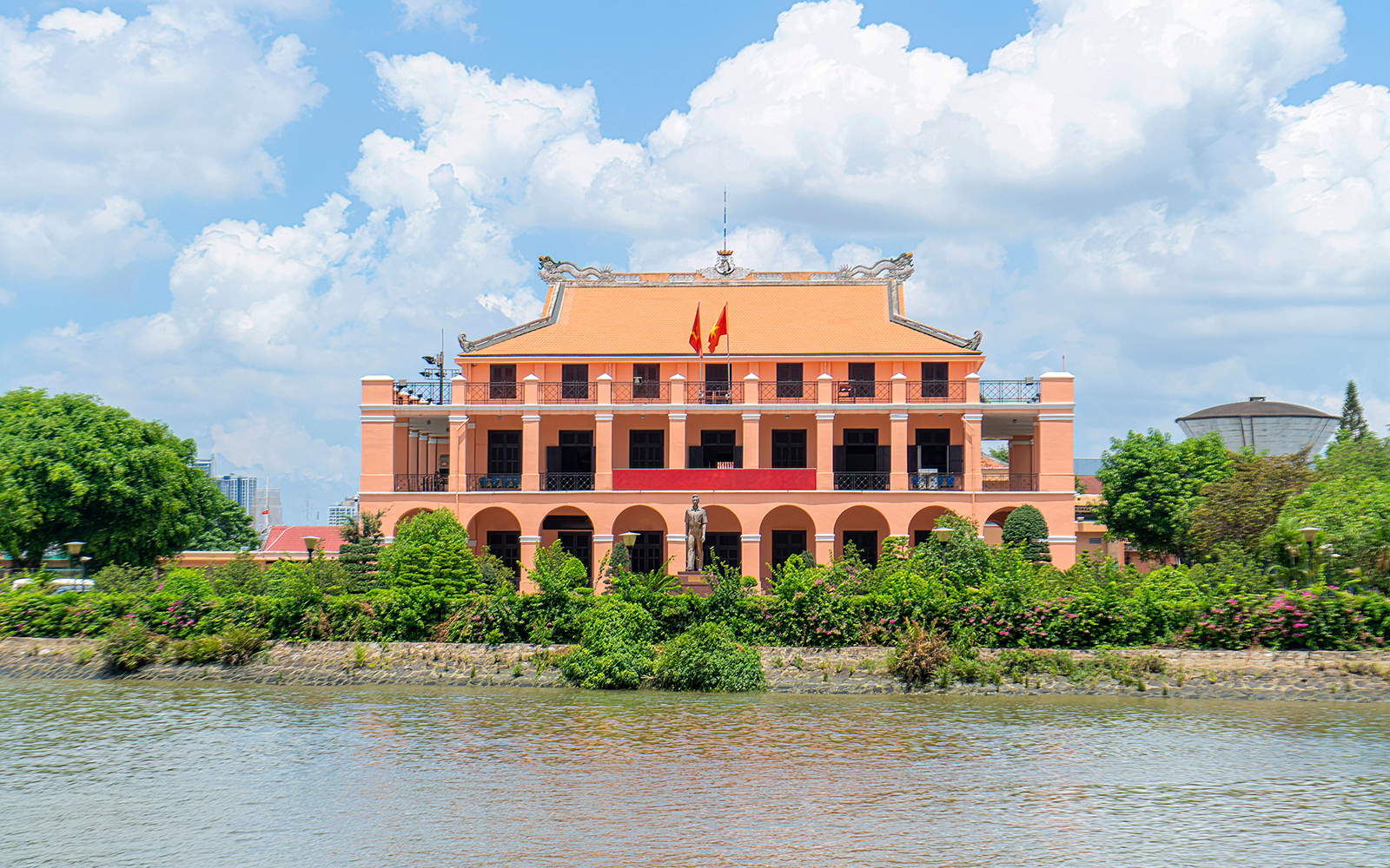 Nha Rong Wharf, a historical site located at the confluence of the Saigon River and Ben Nghe Canal, where President Ho Chi Minh left Vietnam