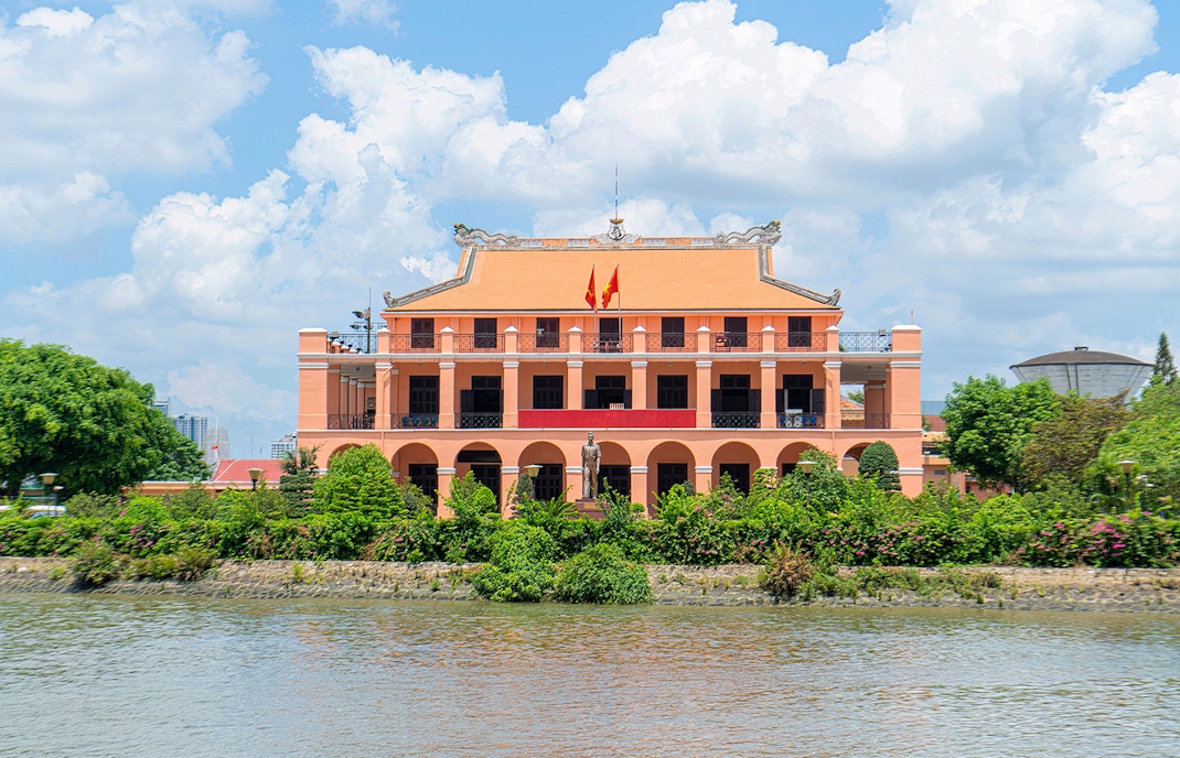 Nha Rong Wharf, a historical site located at the confluence of the Saigon River and Ben Nghe Canal, where President Ho Chi Minh left Vietnam