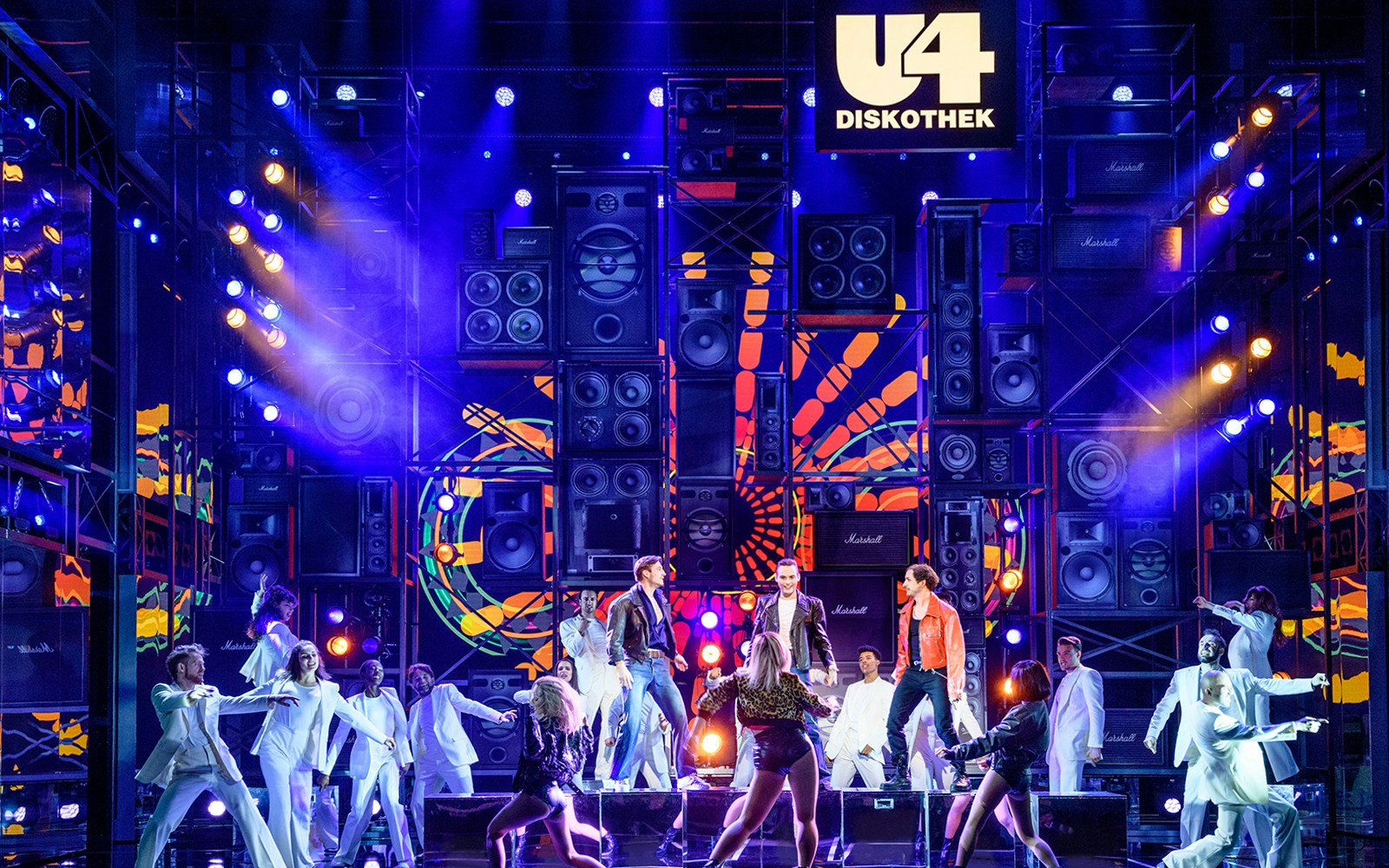 Grand stage production with stunning lights