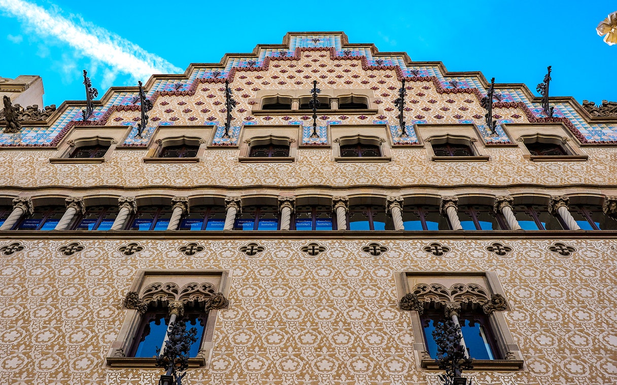Facade of Casa Amatller in Barcelona, part of Turbopass Barcelona City Card attractions.