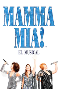 MAMMA MIA! El Musical cast performing on stage in Madrid, Spain.