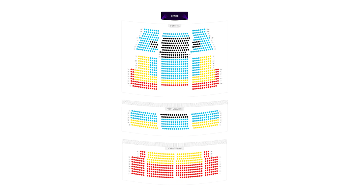 Majestic Theatre Seating Chart Maps New York