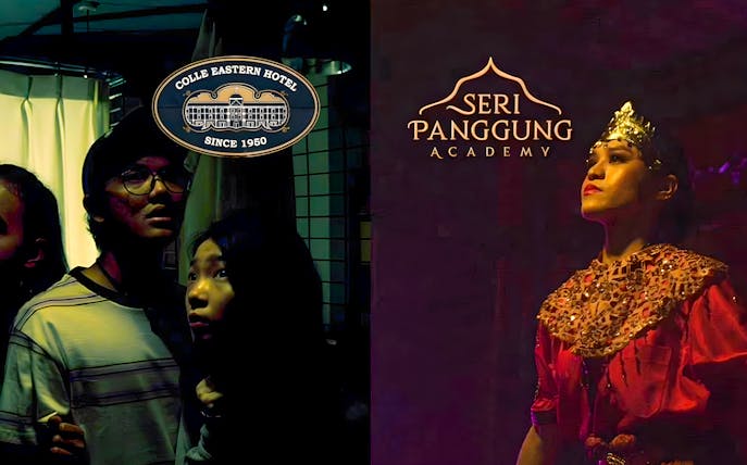 Visitors exploring Hauntu Malaysia's immersive experience at Colle Eastern Hotel.