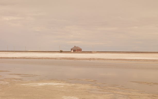 Deserted landscape with a solitary house by Jose Guerreroat, Hwy 80, KBr Fundación MAPFRE Barcelona.
