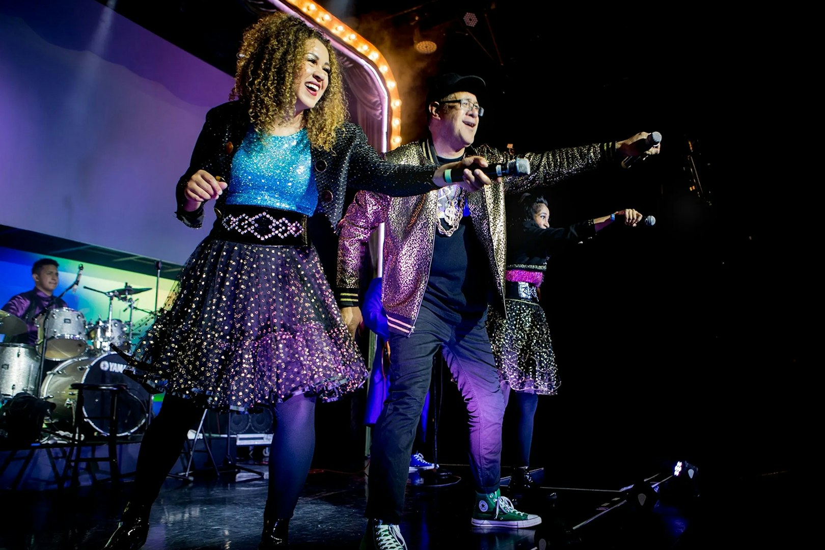 Performers on stage during The Jets: Back to the 80's & 90's Experience concert.