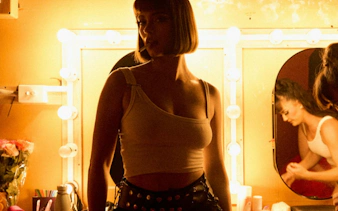 Performer preparing backstage for Late Night Vice show in Brisbane.