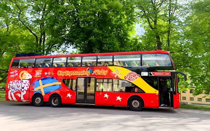 city sightseeing: visby hop-on hop-off bussturer -1