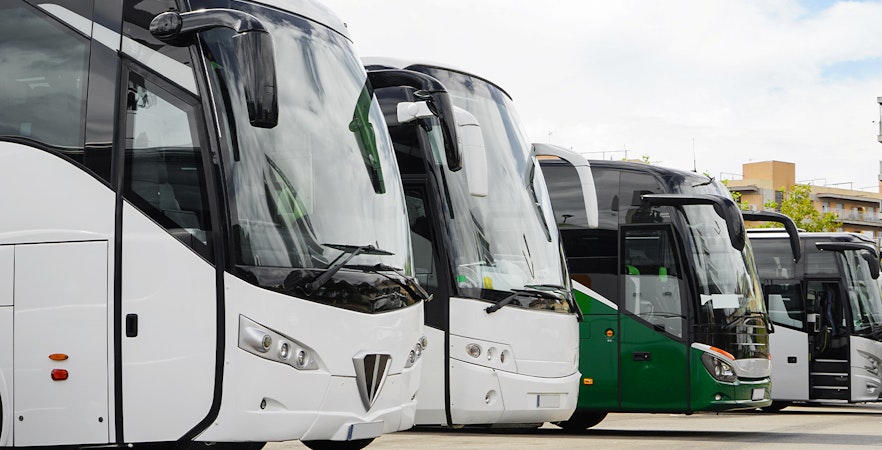 buses at the airport