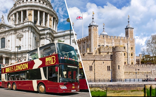 Combo (Save 10%): London Hop-on Hop-off Bus Tour + Tower of London Tickets