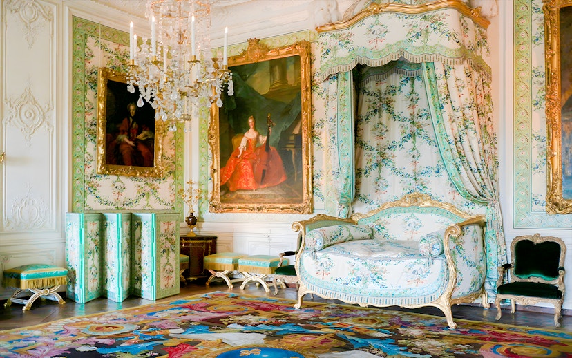Madame Victoires room at Versailles with ornate furnishings and period decor.