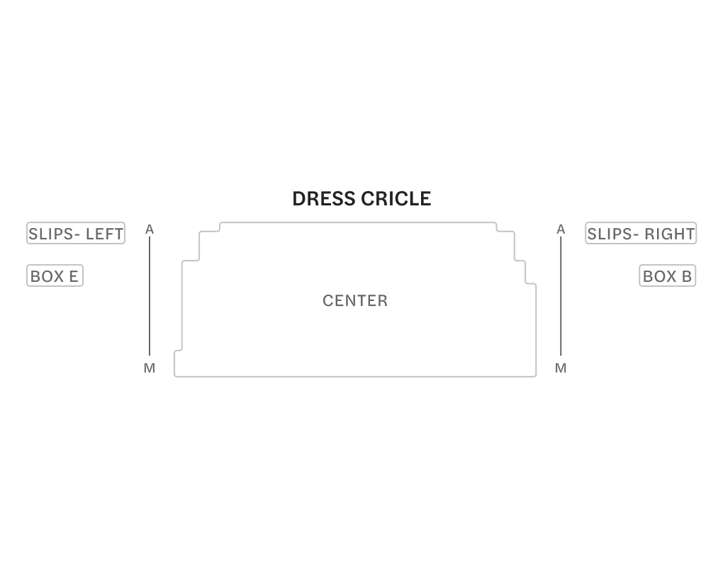 Abbildung der Sitze im 1. Rang des Aldwych Theatre London