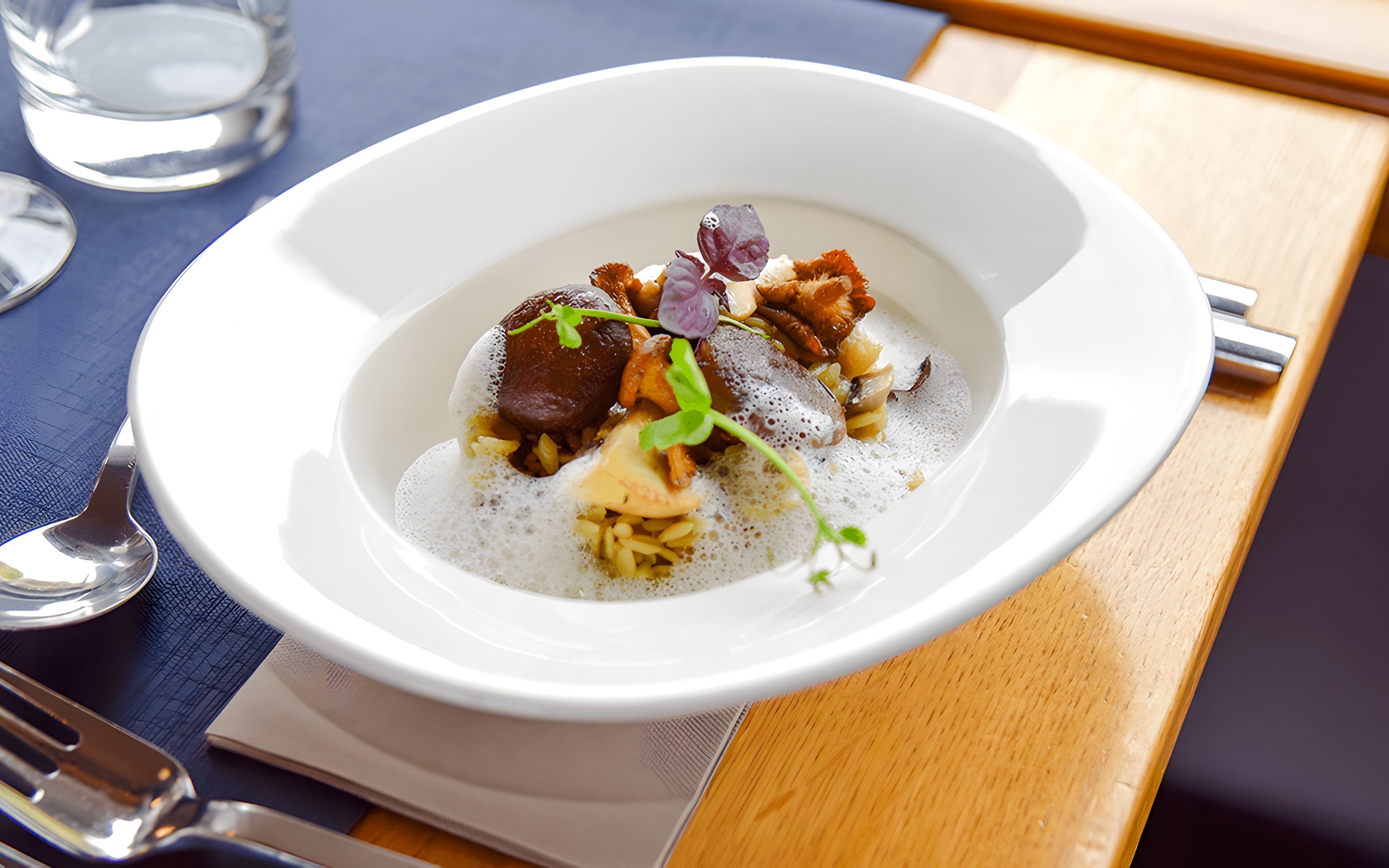 Gourmet dish served on Bateaux Bordelais Dinner Cruise in Bordeaux, France.