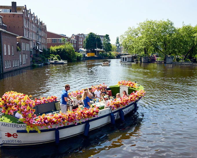 Amsterdam: 1-Hour Exclusive Tulip Experience on a Luxury Open Boat