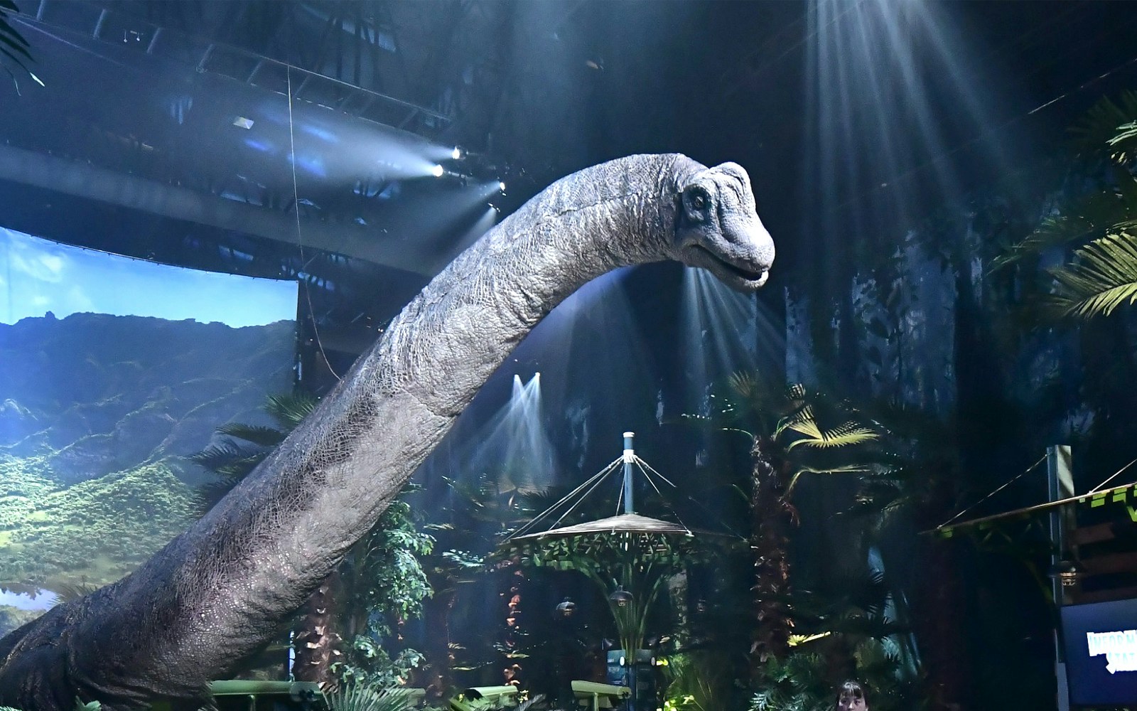 Dinosaur exhibit at Jurassic World: The Exhibition in Melbourne.