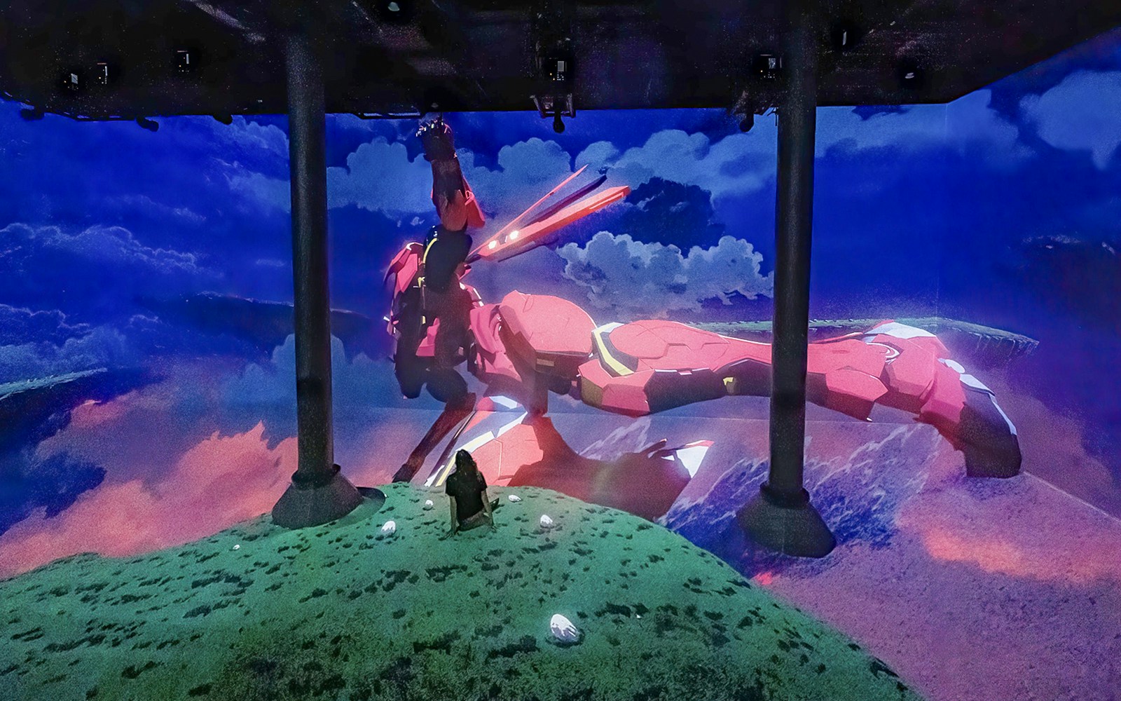 Guests viewing digital art installation at ARTECHOUSE New York.